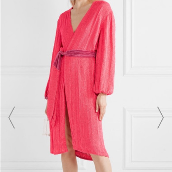 retrofete Dresses & Skirts - Retrofete Audrey Sequined Wrap Dress